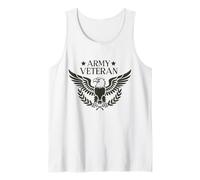 Army Veteran Patriotic Eagle Soldiers Veterans US Army Tank Top