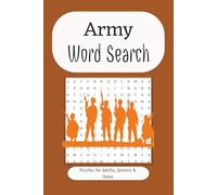 Army Word Search: A Military-Themed Puzzle Book Featuring Army Ranks, Equipment, History, and More | 6x9 inches, 110 pages | Perfect for Veterans, Soldiers, and Patriotic Puzzle Lovers