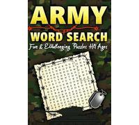 Army Word Search Book,: Discover Military Terms, Ranks, and Roles Through Puzzles