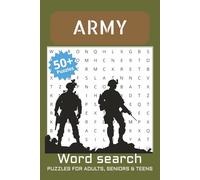 Army word search: Easy to Read Print about Army, Battlefields, Deployments and More | 6x9 inches, 110 pages | 50+ Puzzles ... Gift for Vacations, Holidays and Free Times