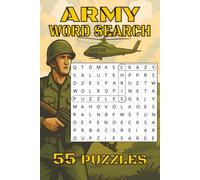 Army Word Search Puzzle Book: 55 Easy to Read Word Search Puzzles about Army, Navy, Air Force and more | 6x9 inches, 110 Pages | Perfect for Long Journeys, Free Time or as a Gift