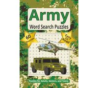 Army Word Search Puzzle Book: Word Searches with Easy to Read Print about Armed Forces, Navy, Weapon, Warfare, Military Themes, and More | 60 Puzzles, ... | Gift for Vacation, Holidays and Free Times