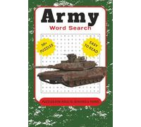 Army Word Search Puzzle Book: Word Searches with Easy to Read Print about Army, Armed Forces, Soldiers and More | 6x9 inches, 110 pages | 50+ Puzzles... Gift for Vacations, Holidays and Free Times