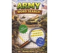 Army Word Search Puzzle Book: Word Searches with Easy to Read Print about Army, Army Soldiers, Army Combat and More | 6x9 inches, 110 pages | 50+ ... Gift for Vacations, Holidays and Free Times