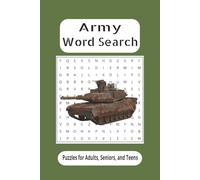 Army Word Search Puzzle Book: Word Searches with Easy to Read Print about Army, Military, Armed Forces and More | 6x9 inches, 110 pages | 50+ Puzzles... Gift for Vacation, Holidays and Spare Time.
