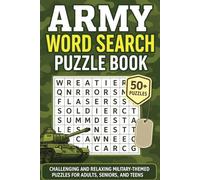Army Word Search Puzzle Book: Word Searches with Easy to Read Print about Army, Military, Soldiers, and More | 6x9 inches, 110 pages | 50+ Puzzles ... Gift for Vacations, Holidays, Spare Times