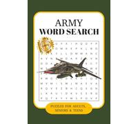 Army Word Search Puzzle Book: Word Searches with Easy to Read Print about Army, Military, Soldiers and More | 6x9 inches, 110 pages | 50+ Puzzles ... Gift for Vacations, Holidays and Free Times