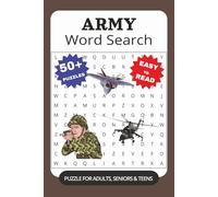 Army Word Search Puzzle Book: Word Searches with Easy to Read Print about Army, Soldier, Military and More | 6x9 Inches, 110 Pages | 50+ Puzzles... Gift for Vacations, Holidays and Free Times