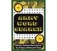Army Word Search Puzzle Book: Word Searches with Easy to Read Print about Military / army, From ranks and uniforms to tanks and tactics and more | 6x9 ... for Vacations, Holidays and Free Times