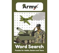 Army Word Search Puzzle Book: Word Searches with Easy to Read Print about the Army, Army Tools, Army Culture and More | 6x9 inches, 110 pages | 50+ Puzzles... Gift for Vacations, Holidays