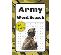 Army Word Search: Word Searches with Easy to Read Print about Army, Soldiers, Veterans and More | 6x9 inches, 110 pages | 50+ Puzzles …. Gift for Vacations, Holidays and Free Times