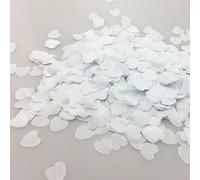 ARMYJY 10000pcs Tissue Paper Biodegradable White Heart Confetti Birthday Party Wedding,white