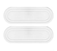 ARMYJY 2 Pcs Water Absorbing Stone Tray,Soap Dish Fast Drying Diatomite Stone Sink Organizer For Home Kitchen(28 * 11cm white)
