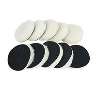 ARMYJY 20Pcs Polishing Pad 75mm Hook Loop Buffing Wheel Wool Polishing Pads for Orbital Polisher Buffer