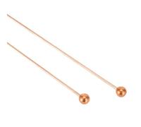ARMYJY 2PCS 99.9% Copper Probe Rods for Water Detection, Gold and Mineral Finding, Dowsing Rods with Bag, 12 Inch Length Treasure Hunting Tools
