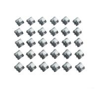 ARMYJY 30pcs Tactile Brown Mechanical Switches for Hot Swap Keyboards Gaming Typing Smooth Gold Plated Contacts(White)