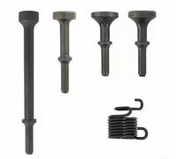 ARMYJY 5 Pcs Air Hammer Sets,Alloy Steel Smoothing Pneumatic Air Hammer Bits Replacement With Spring For Repair