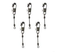 ARMYJY Anti Glare Oval Tippet Rings for Fly Fishing Leaders, Anti Rust, Silver Color (50pcs)