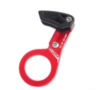 ARMYJY Bicycle Chain Guard, Prevent Chain Drop and Jump, Aluminum Alloy, Black/Red Colors (B)