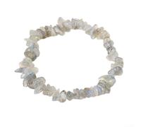 ARMYJY Chakra Healing Bracelet Natural Raw for crystal Stones Chakra | Raw natural crystals, irregular shape, unisex fit, promotes happiness, transparent pure stones