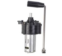 ARMYJY DC 6V-24V Hand Crank Generator, Hydraulic Wind Turbine Motor with Stainless Steel Build, Portable Power for lighting and Education