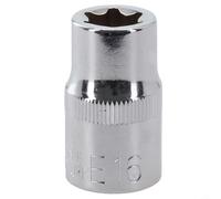 ARMYJY External for torx Socket E10-E24 1/2 Inch Drive Female Star Bit for Ratchet Wrench Auto Repair Heavy Duty for s2 Steel Single Piece(E16)