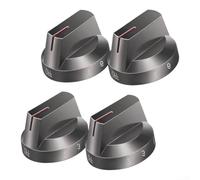 ARMYJY Gas Stove Knobs for Samsung Models DG94-03500AA AU - Metal Burner Control Dials Silver Finish 4pcs(4)