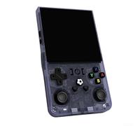 ARMYJY Handheld Retro Game Console, 64-Bit Quad-Core Processor with 4.0 Inch IPS HD Display for 6H Playtime Supports 15000 Classic Games(TRANSPARENT GRAY)