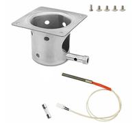 ARMYJY Heavy Duty Iron Fire Burn Pot, Replacement Part for Traeger/Chef/Z Grills Pellet Grills Model DS.09.001, Integrated Molding Design with Hot Rod Ignitor