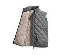 ARMYJY Herren Weste Samt,Warm Gefüttert Stehkragen,Für Alltag Winter | Herren Weste Winter, Samt Dick Warm, Polyester, Alltag For Freizeit