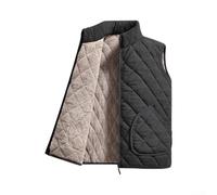 ARMYJY Herren Weste Samt,Warm Gefüttert Stehkragen,Für Alltag Winter | Herren Weste Winter, Samt Dick Warm, Polyester, Alltag For Freizeit