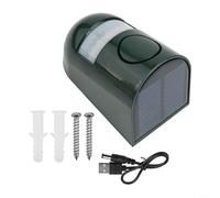 ARMYJY Outdoor Solar Siren 129dB Loud Alarm System Motion Activated Light for flash Weatherproof for Home Security Barn Yard Perimeter Guard