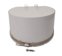 ARMYJY PVC Drain Pipe Cover, Rainwater Pipe Cover Filter Designed Drain Check Valve External Floor Drains For Outdoor Water Management Exhaust Drainage Pipes 160Mm