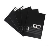 ARMYJY Staff Paper Notebook for a4 Format 16 Leaves Music Notation Book Double Sided Writing for Pianists and Composers Large Print