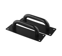 ARMYJY Stainless Steel Fireproof Door Handles - 2-Pack Push/Pull Barn Hardware for Sliding, Passage & Fire Doors, 20 x 6.5 x 6.5 cm, Black