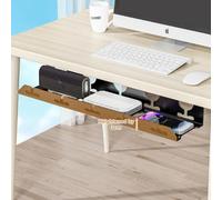 ARMYJY Steel Cable Tray Desk for Efficient Cable Management - Cold-Rolled Steel Construction, 30x11.5x11.7 cm, Black or White, Modern Minimalist Design for Home Office & Corporate Workspace