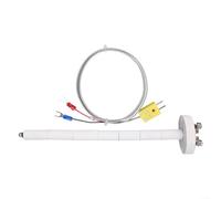 ARMYJY Thermocouple Kiln Probe, Type-K Ceramic Detector High Temp Control 1300°C Max Extension Cord For Industrial Furnace Glass Applications(250mm)