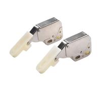 ARMYJY Touch Latch Automatic Spring Push Catch Lock for Cabinet and Cupboard Doors, Cold Rolled Steel with Nylon Roller, 2-Set Modern Hardware