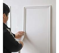 ARMYJY Waist line self-adhesive Wall Trim Line Skirting Border 3D Pattern Wall Sticker Foam Edge Banding Anti-Collision A