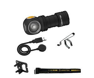 Armytek Wizard C1 Pro Magnet Warm LED Head Torch with Magnetic Battery Holder 1000LM 1440h 55g