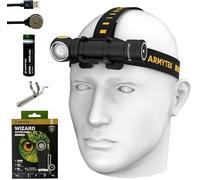Armytek Wizard C2 Pro Max XHP70.2 LED Magnet Rechargeable Headlamp 4000 Lumens w/ Free Eco Sensa Magnetic USB Charging Cable Included