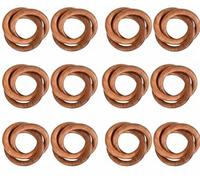 ARN Crafts Three Ring Napkin Rings Set of 12, Decorative Handcuff Serviette Ring, Napkin Holders, Napkin Rings Bulk for Party Decoration, Dinning Table, Everyday, Family Gatherings Tabletop Décor