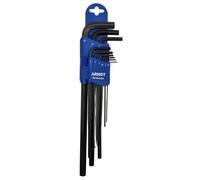 ARNDT Germany 9PCS Long Hex Key Set | Long Metric Allen Hex Key Set with Plastic Holder: 1.5, 2, 2.5, 3, 4, 5, 6, 8, 10mm | Chromium Vanadium Steel