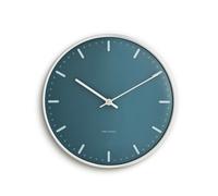 Arne Jacobsen - City Hall Wall Clock Ø 21 cm, Blue - Blue