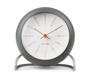 Arne Jacobsen Clocks AJ Bankers table clock Ø11 cm Dark grey