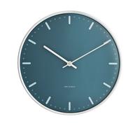 Arne Jacobsen Clocks Arne Jacobsen City Hall Blue, Ø21 cm