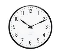 Arne Jacobsen Station Wall Clock, Aluminium, White, 16 cm