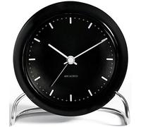 Arne Jacobsen Table Clock, Black, 7.5x15.5x16.5