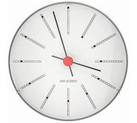 Arne Jacobsen Wall Clock, White/Black/Red, 5.7x16.3x15.7