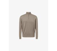 Arne Mens Arne Funnel-Neck Relaxed-Fit Cotton-Knit Jumper Sage XS